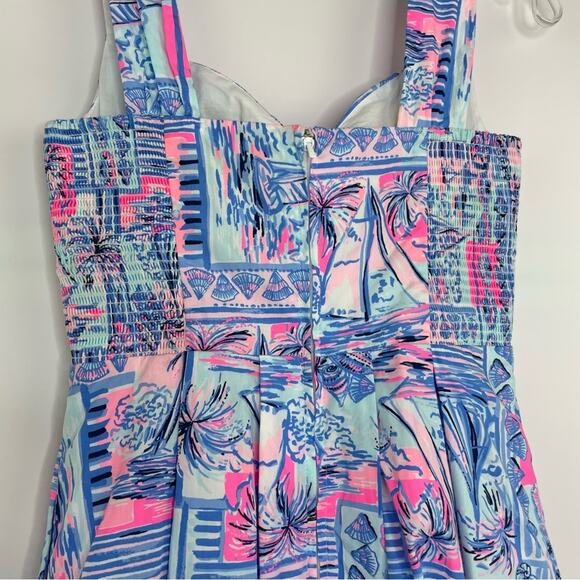 Lily Pulitzer Cyndi Whisper Blue Yeah Buoy mini dress size 00 - Picture 7 of 16
